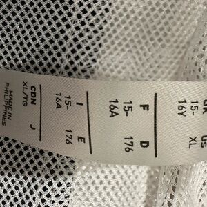 White Mesh Fabric Material